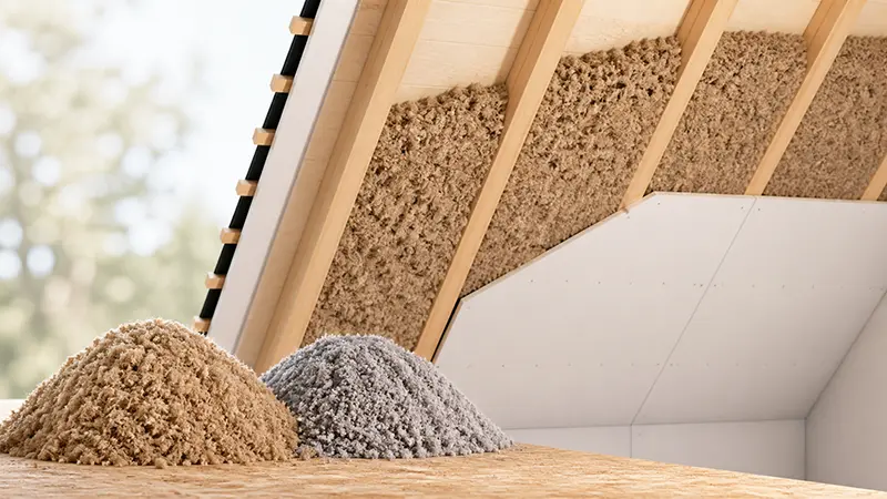 Einblasdämmung – lückenloser Wärmeschutz mit Zellulose oder Holzfaser